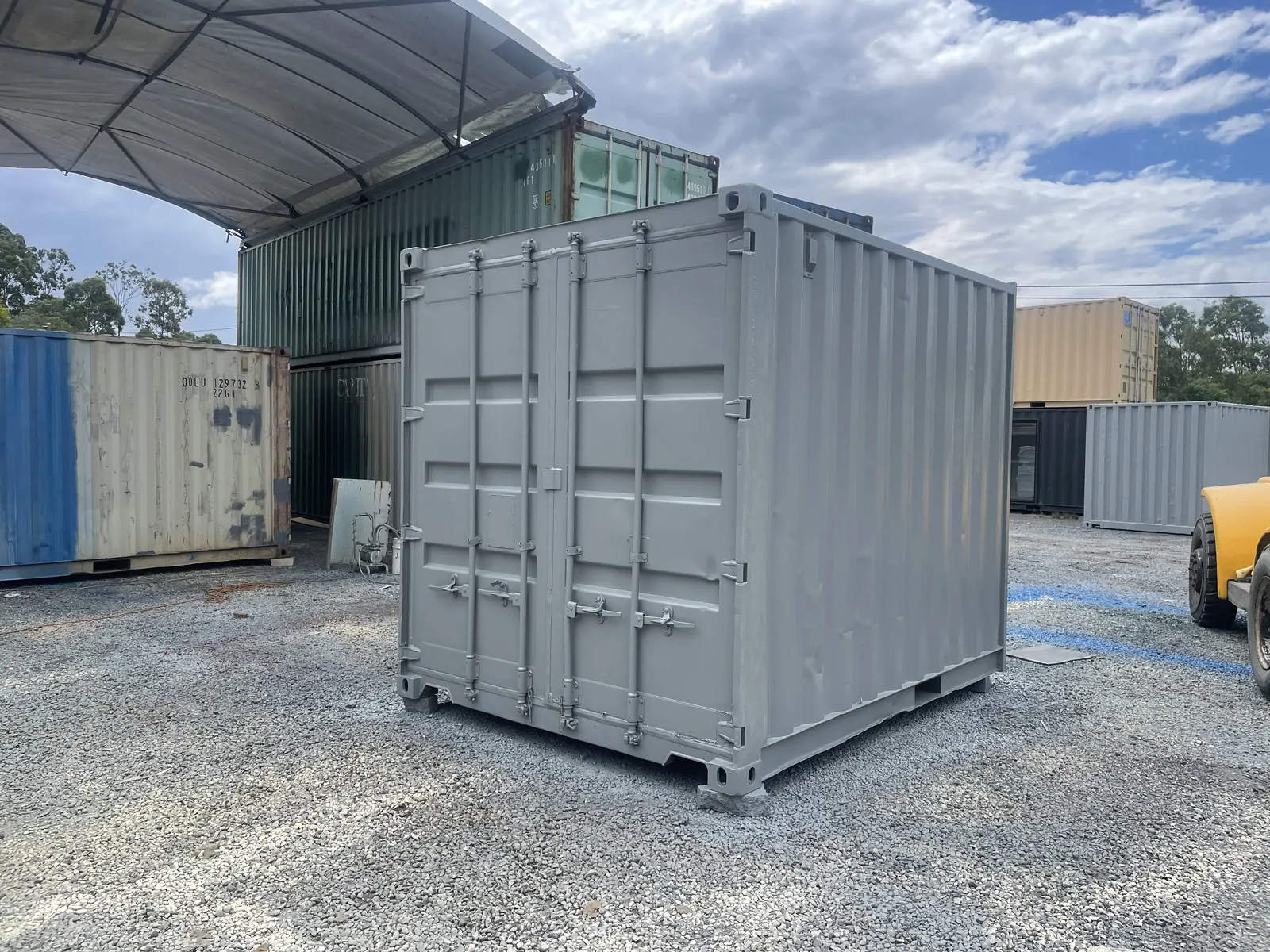 10ft Shipping Containers — looking in from the doors