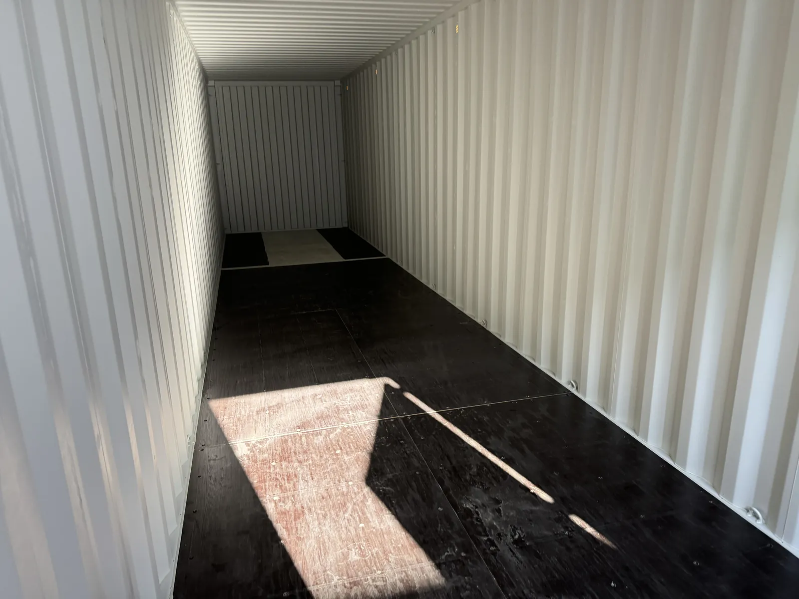 High Cube container — looking in