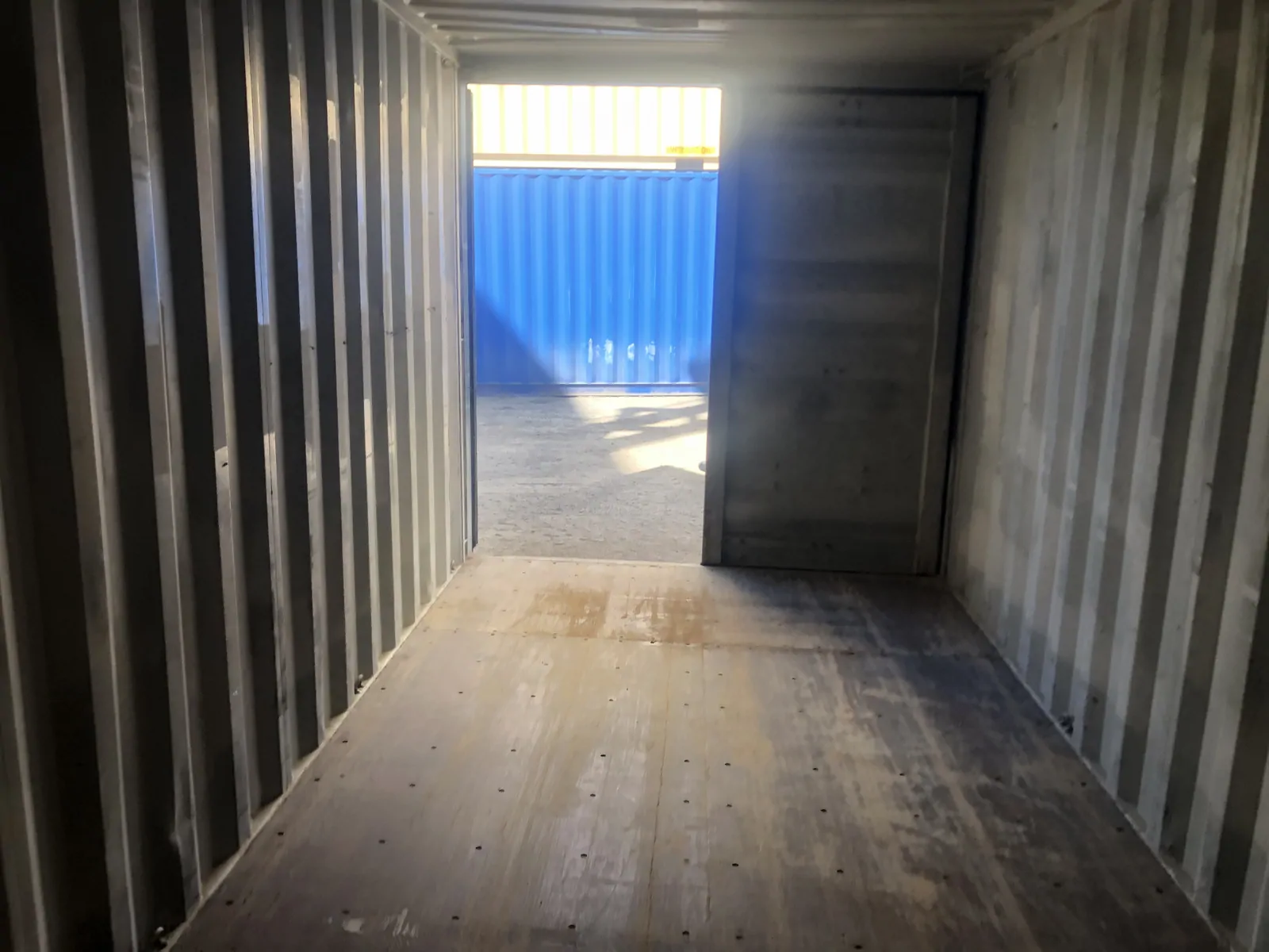 Side Opening container — looking in